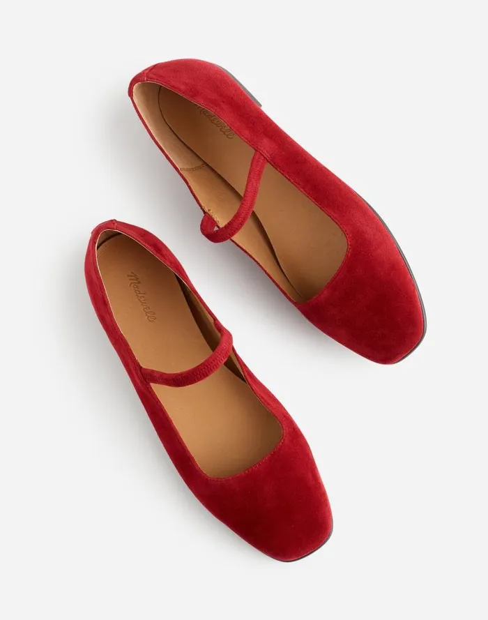 Women The Greta Ballet Flat Ruby Port Madewell Flats and Loafers