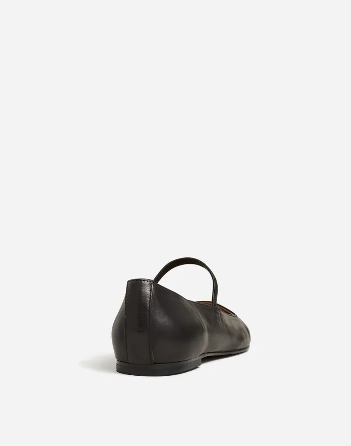 Women The Greta Ballet Flat True Black Madewell Flats and Loafers