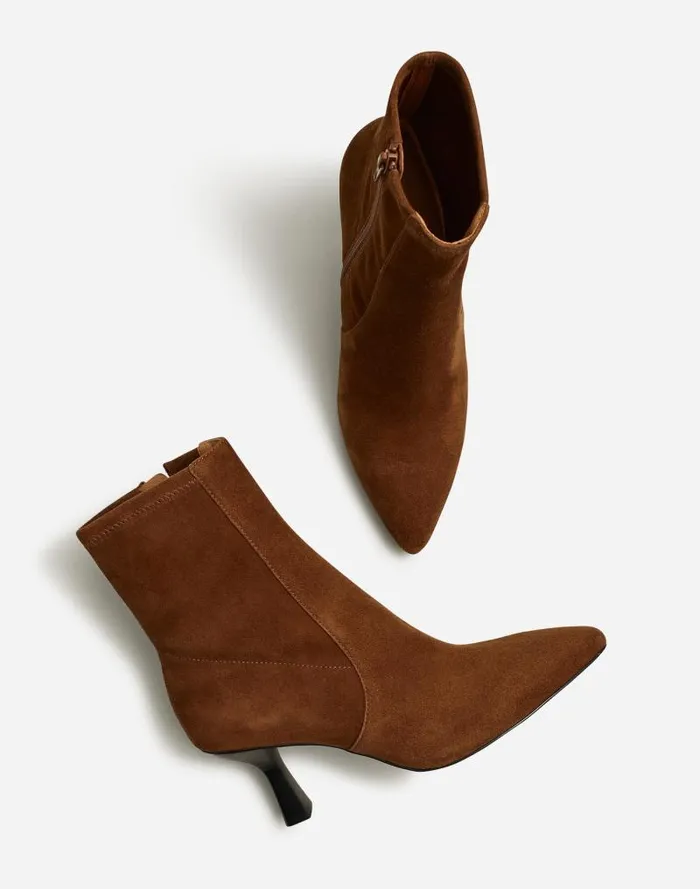 Women The Justine Ankle Boot Dark Coffee Madewell Boots