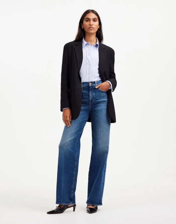 Women The Perfect Vintage WideLeg Jean Lavaca Wash Madewell Jeans