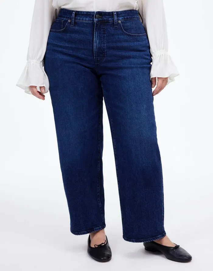 Women The Plus Perfect Vintage WideLeg Jean Nighthawk Wash Madewell Jeans