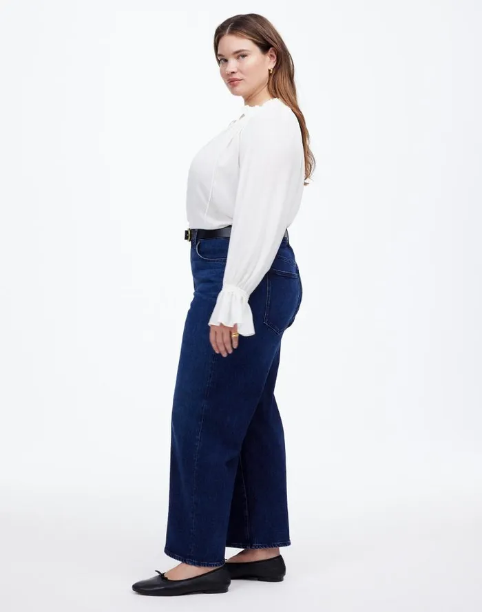 Women The Plus Perfect Vintage WideLeg Jean Nighthawk Wash Madewell Jeans