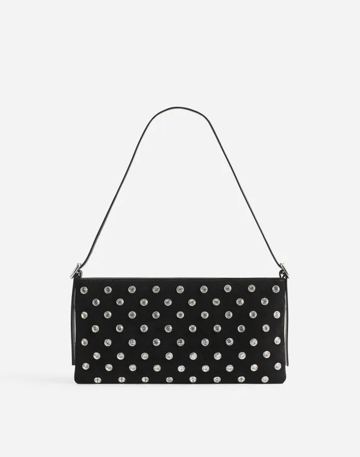 Women The SculpturalBuckle Mini Shoulder Bag True Black Multi Madewell Bags