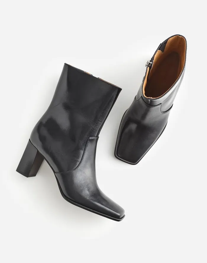Women The Zane Ankle Boot True Black Madewell Boots