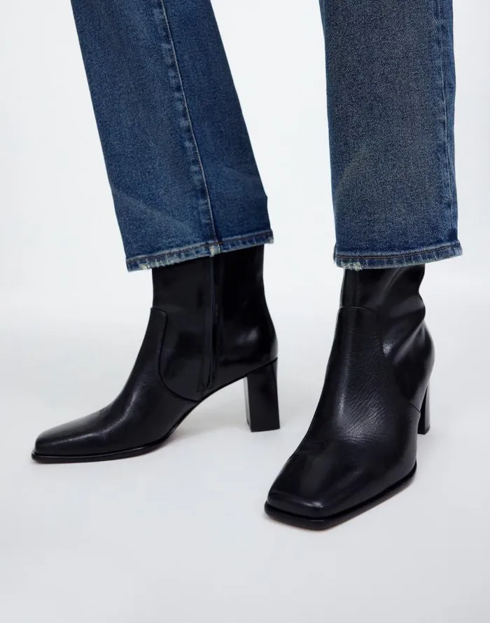 Women The Zane Ankle Boot True Black Madewell Boots
