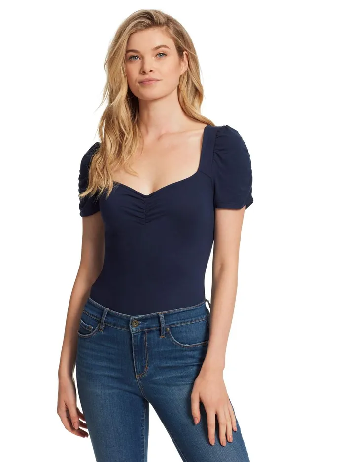 Women Tops Jessica Simpson Amelie Bodysuit In Navy Navy