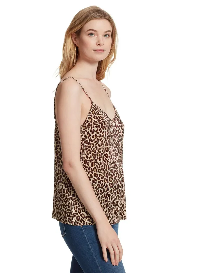 Women Tops Jessica Simpson Betty Cami In Leopard Rosette Leopard