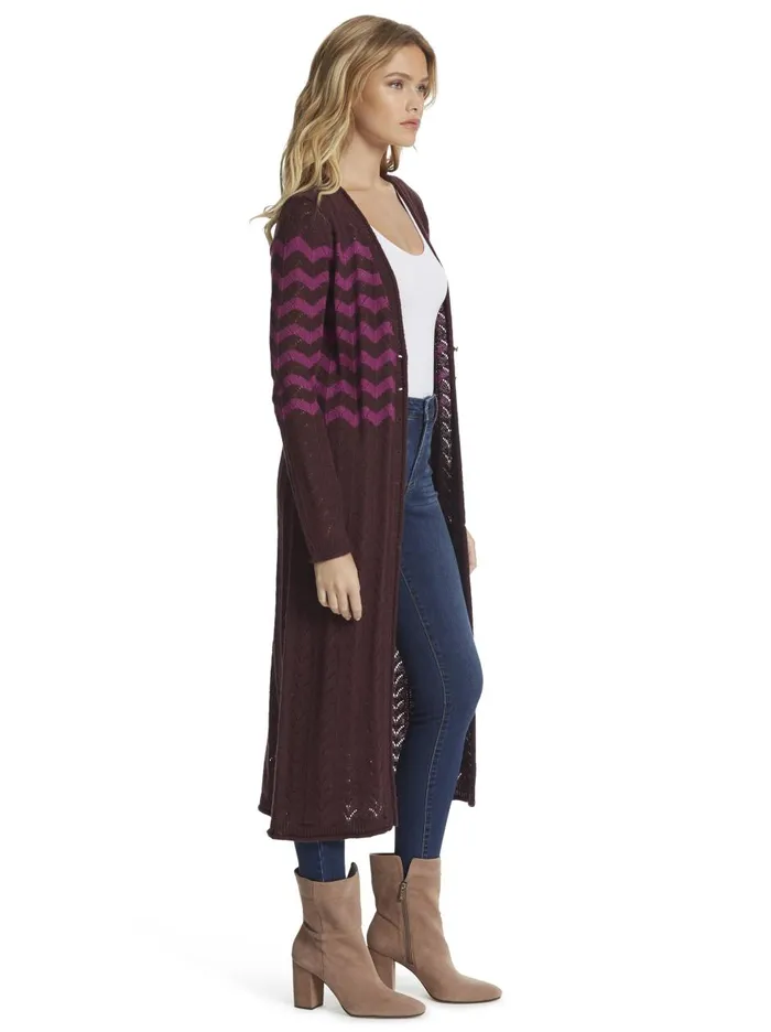 Women Tops Jessica Simpson Jolie Stripe Duster In Winetasting Winetasting Clover Women Tops Jessica Simpson Jolie Stripe Duster In Winetasting Winetasting Clover
