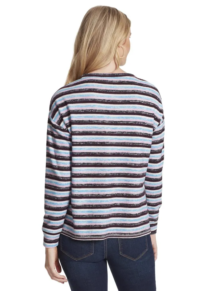 Women Tops Jessica Simpson Lisa Pullover In Multi Stripe Multi Stripe
