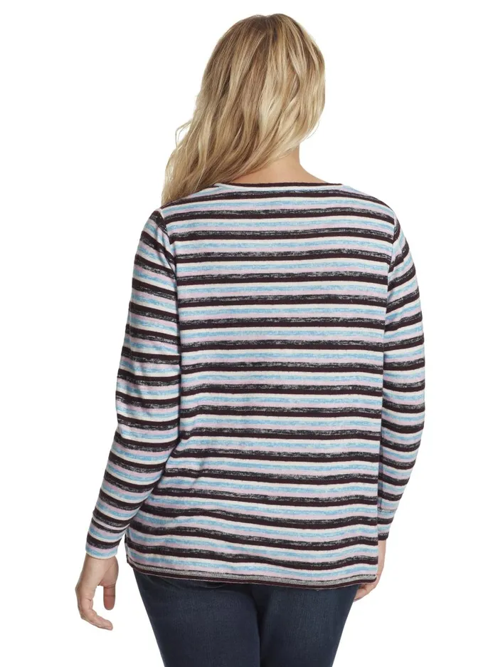 Women Tops Jessica Simpson Lisa Pullover In Multi Stripe Multi Stripe