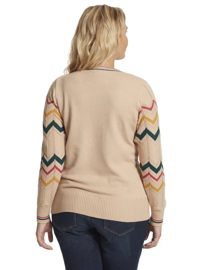 Women Tops Jessica Simpson Marcelina Sweater In Oatmeal Oatmeal Combo