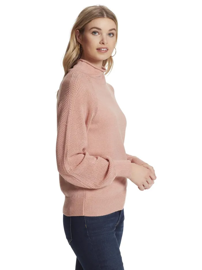 Women Tops Jessica Simpson Saskia Sweater In Peach Beige Peach Beige