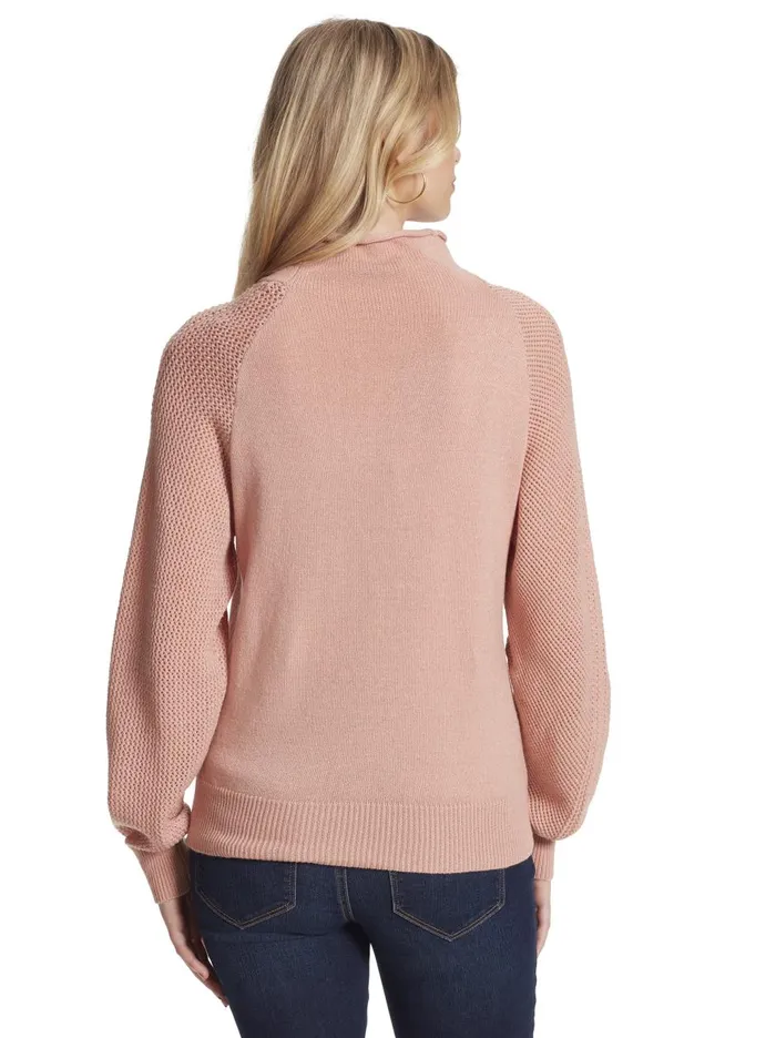 Women Tops Jessica Simpson Saskia Sweater In Peach Beige Peach Beige