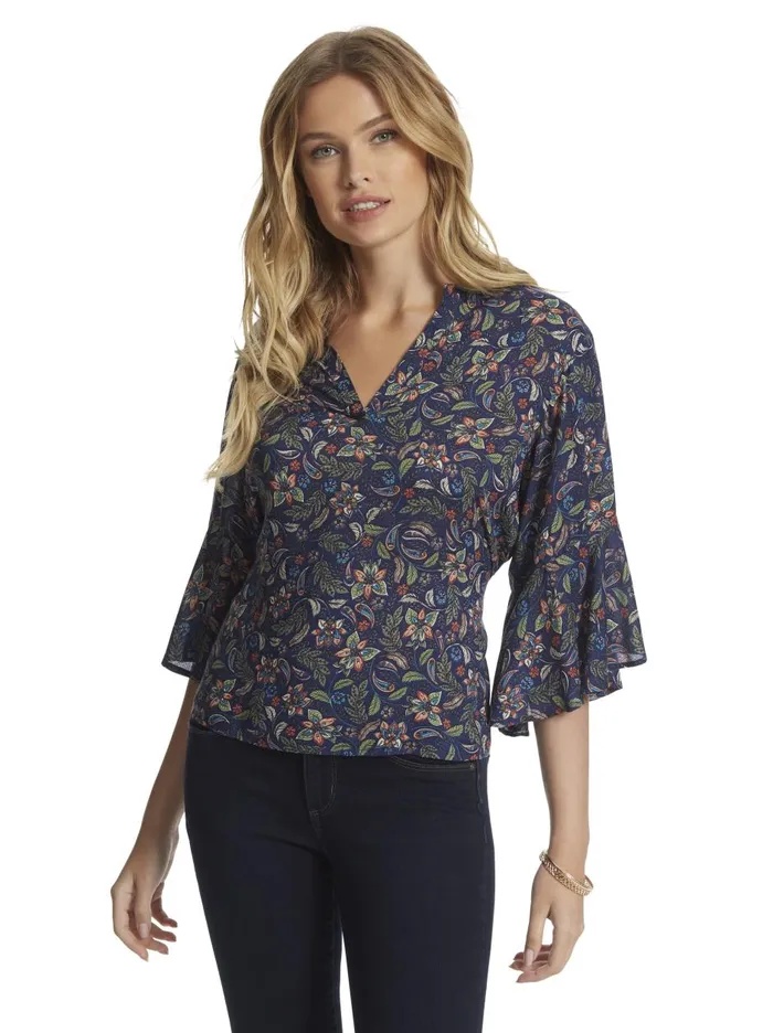 Women Tops Jessica Simpson Tulle Top In Mood Indigo Mood Indigo Dandy Paisleys Women Tops Jessica Simpson Tulle Top In Mood Indigo Mood Indigo Dandy Paisleys