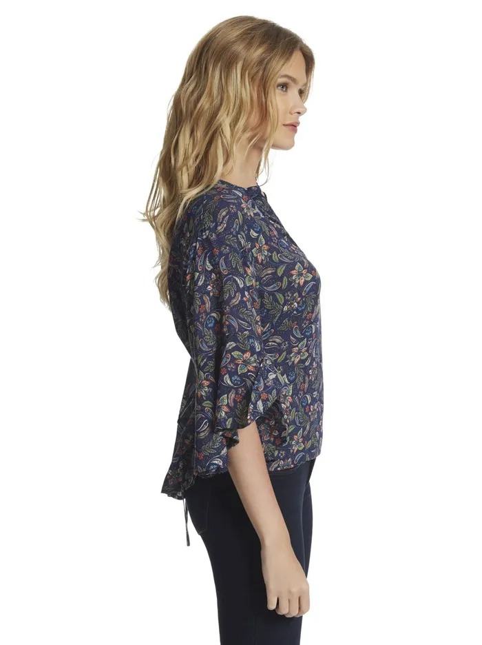 Women Tops Jessica Simpson Tulle Top In Mood Indigo Mood Indigo Dandy Paisleys Women Tops Jessica Simpson Tulle Top In Mood Indigo Mood Indigo Dandy Paisleys