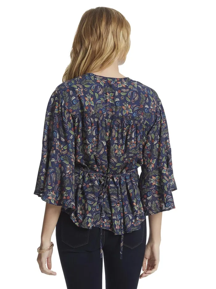 Women Tops Jessica Simpson Tulle Top In Mood Indigo Mood Indigo Dandy Paisleys Women Tops Jessica Simpson Tulle Top In Mood Indigo Mood Indigo Dandy Paisleys