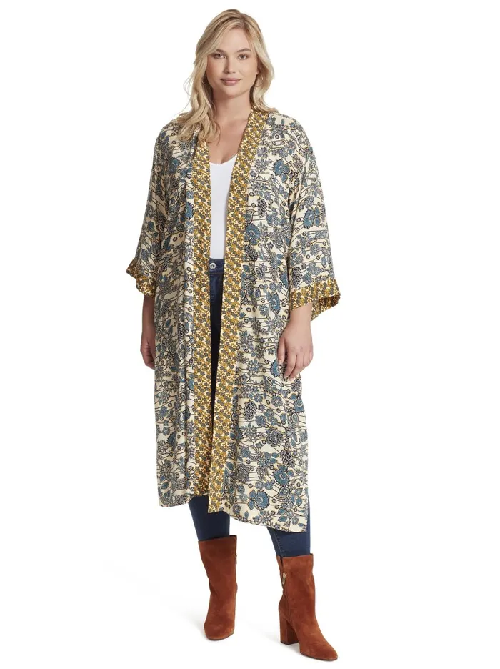 Women Tops Jessica Simpson Waverly Kimono In Frozen Dew Florals Frozen Dew Florals