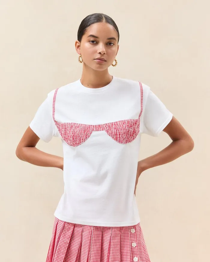 Women Tops Loeffler Randall LR X Nikki Chasin Florida Tee