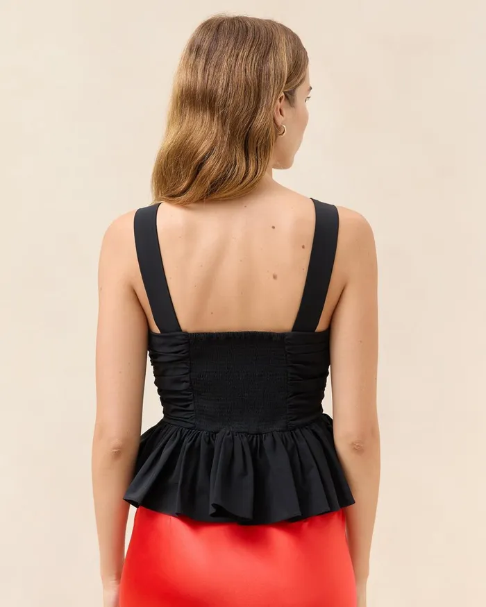 Women Tops Loeffler Randall Mae NavyRust Sleeveless Top Women Tops Loeffler Randall Mae NavyRust Sleeveless Top