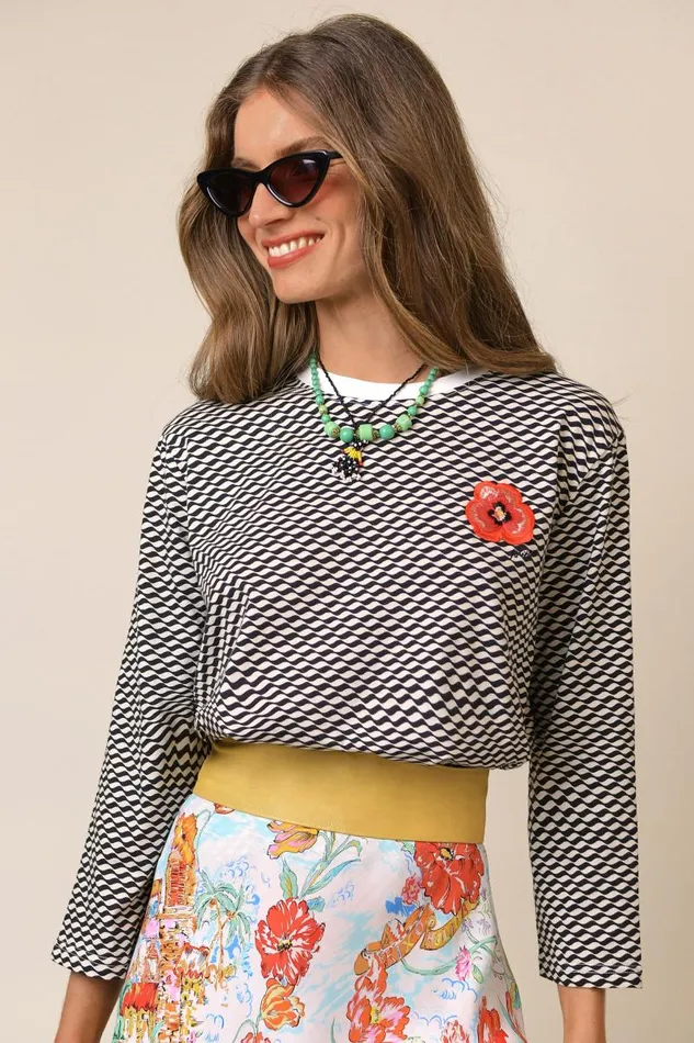 Women Tops RIXO Marnie Mono Wave