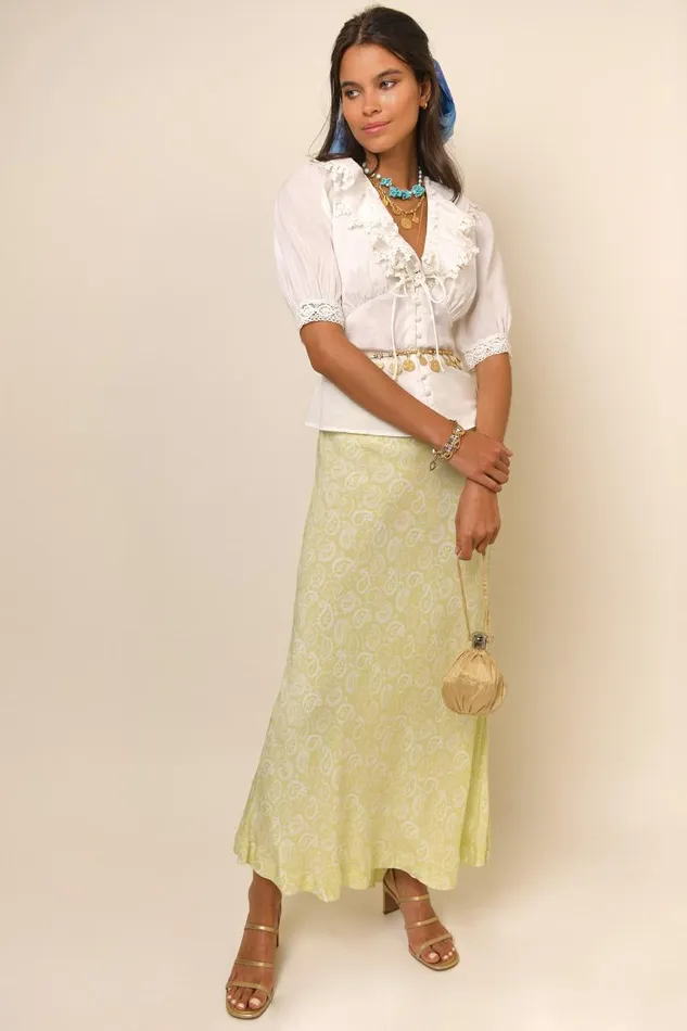 Women Tops RIXO Rihanna Ivory Women Tops RIXO Rihanna Ivory