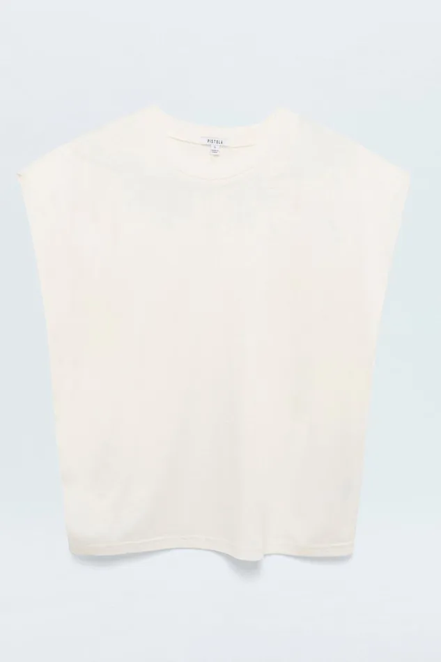 Women Trina Tee 8211 White Sand Pistola Denim Tees and Tanks