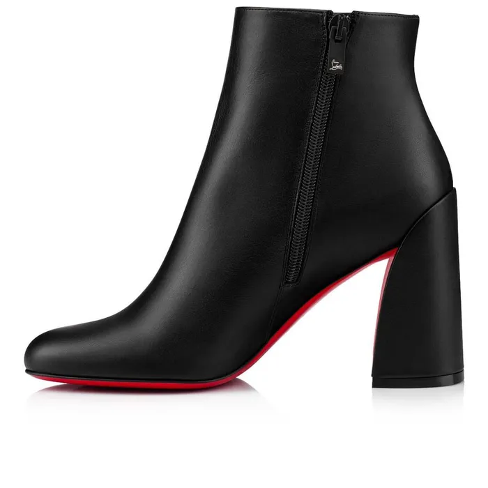 Women Turela 85 Mm Low Boots 8211 Calf Leather 8211 Black Black Christian Louboutin Ankle Boots
