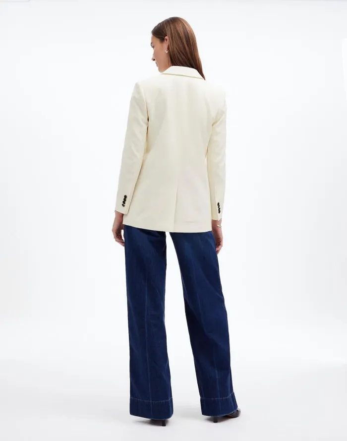 Women Tuxedo Blazer Winter White Madewell Coats Jackets