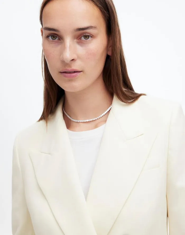 Women Tuxedo Blazer Winter White Madewell Coats Jackets