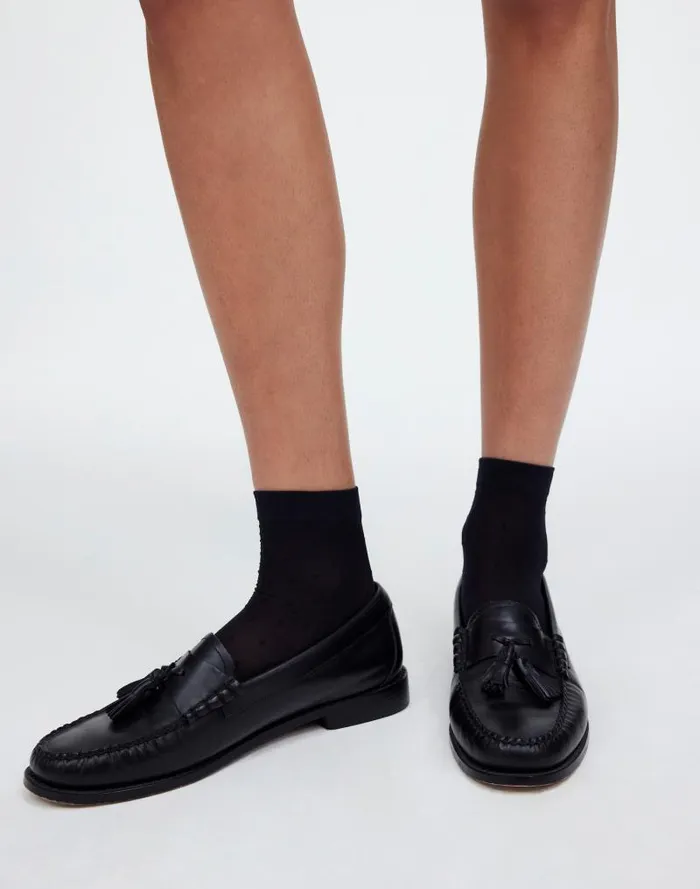 Women TwoPack Sheer Ankle Socks True Black Madewell Socks