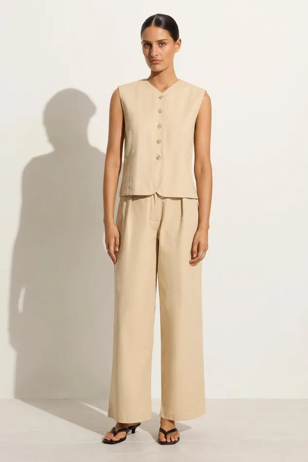 Women Udine Pant Bleached Sand 8211 Final Sale Faithfull The Brand Pants
