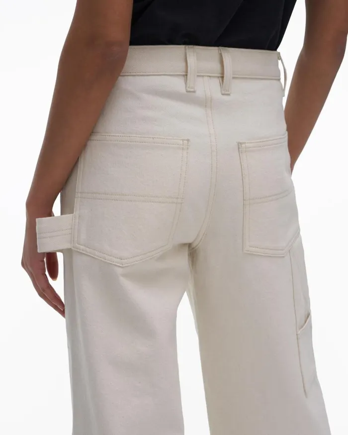 Women Utility Jean Ecru Helmut Lang Pants