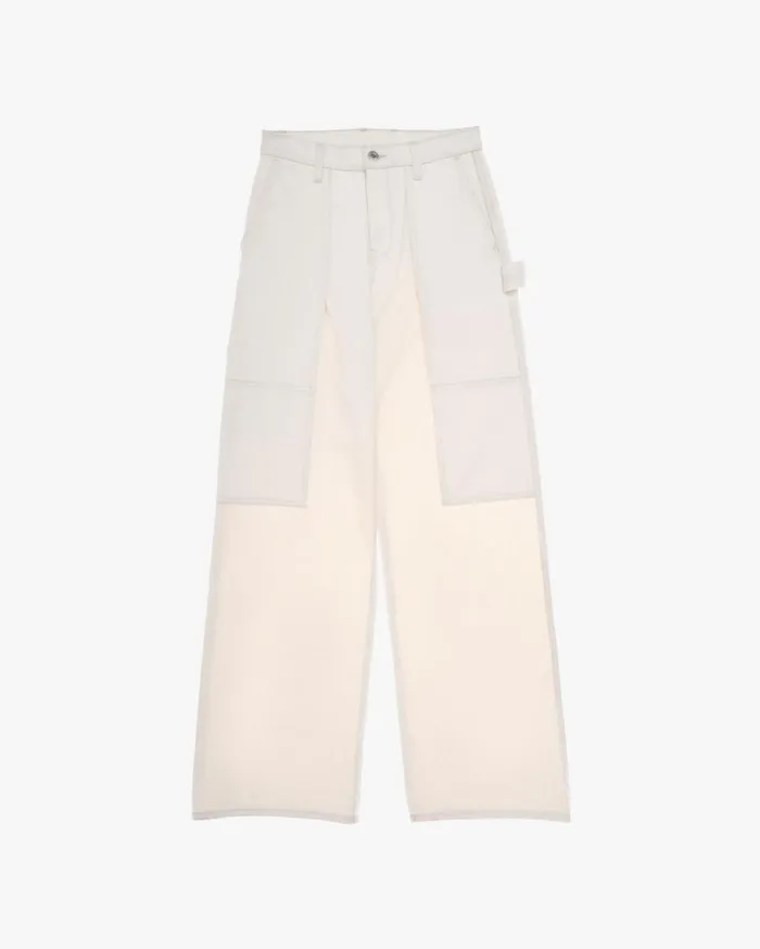 Women Utility Jean Ecru Helmut Lang Pants