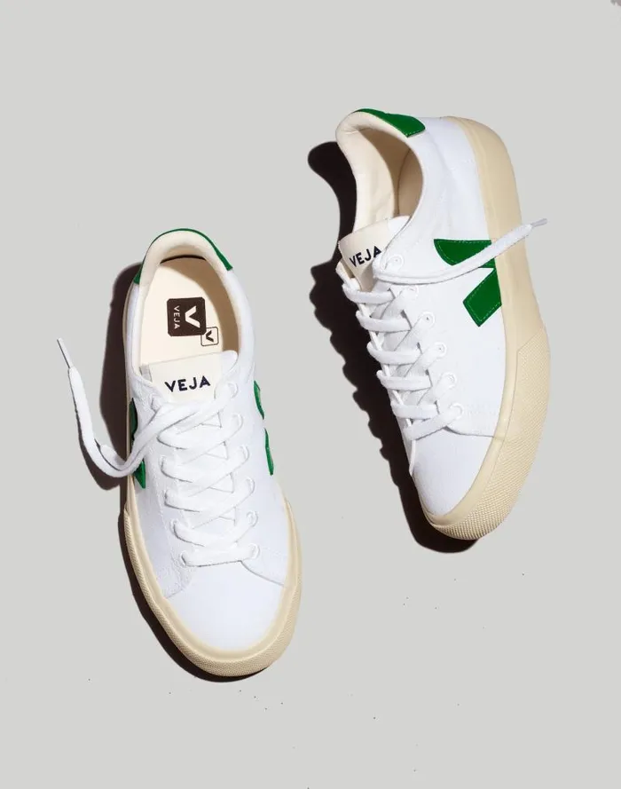 Women Veja Campo Sneakers Emerald White Madewell Sneakers