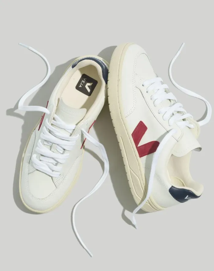 Women Veja V12 Mesh Sneakers Extra White Marsala Nautico Madewell Sneakers