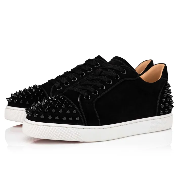 Women Vieira 2 Sneakers 8211 Veau Velours 8211 Black Black Christian Louboutin Sneakers Women Vieira 2 Sneakers 8211 Veau Velours 8211 Black Black Christian Louboutin Sneakers