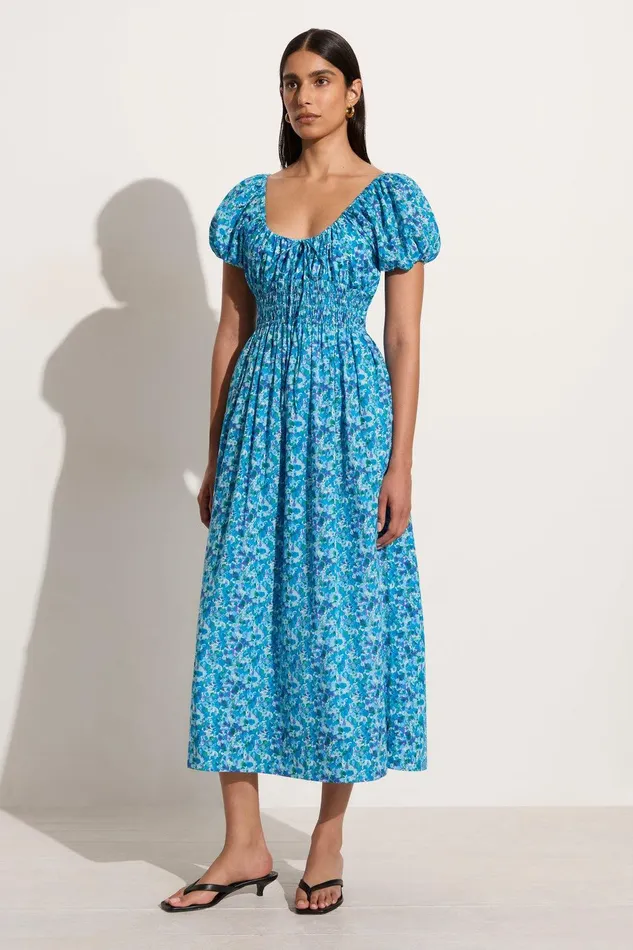 Women Vineria Midi Dress Stellina Floral Faithfull The Brand Dresses Women Vineria Midi Dress Stellina Floral Faithfull The Brand Dresses
