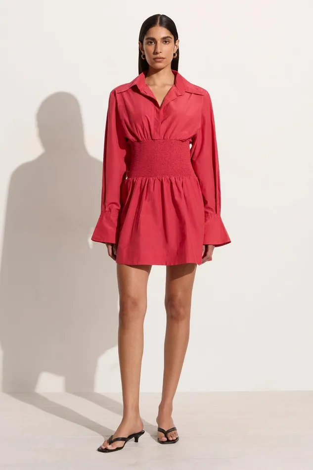 Women Vitinia Mini Dress Crimson 8211 Final Sale Faithfull The Brand Dresses