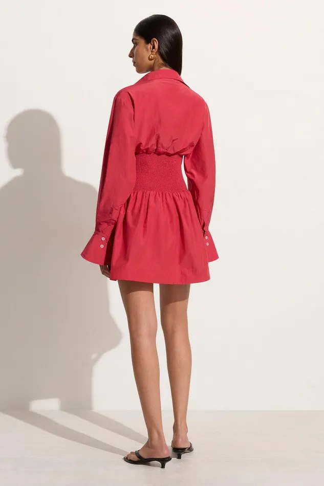 Women Vitinia Mini Dress Crimson 8211 Final Sale Faithfull The Brand Dresses Women Vitinia Mini Dress Crimson 8211 Final Sale Faithfull The Brand Dresses