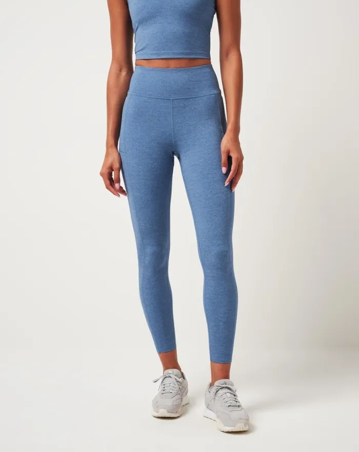 Women WHERE IT COUNTS LEGGING Heather Copen Blue TravisMathew Leggings