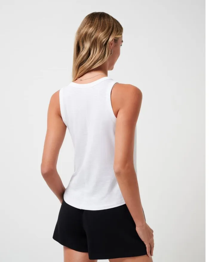 Women WOMENS CLOUD TANK 20 White TravisMathew Tees