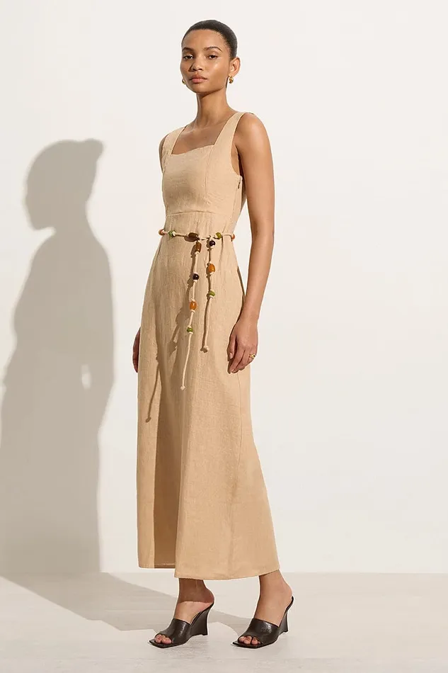 Women Zana Midi Dress Sand 8211 Final Sale Faithfull The Brand Dresses Women Zana Midi Dress Sand 8211 Final Sale Faithfull The Brand Dresses