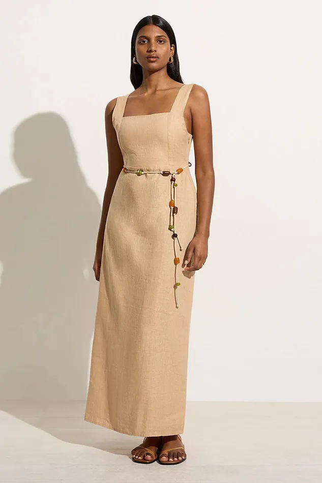 Women Zana Midi Dress Sand 8211 Final Sale Faithfull The Brand Dresses Women Zana Midi Dress Sand 8211 Final Sale Faithfull The Brand Dresses