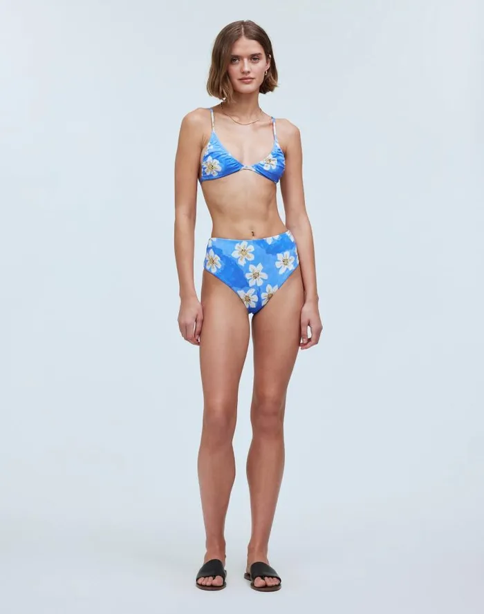 Women Zulu and Zephyr Hawaii HighWaist Bikini Bottom Hawaii Madewell Swim