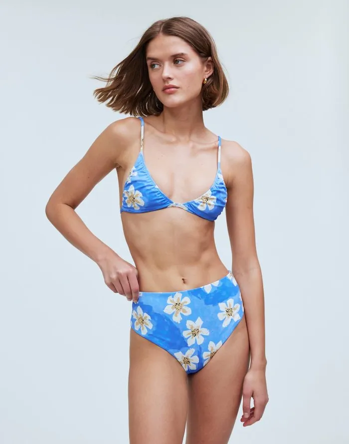 Women Zulu and Zephyr Hawaii HighWaist Bikini Bottom Hawaii Madewell Swim