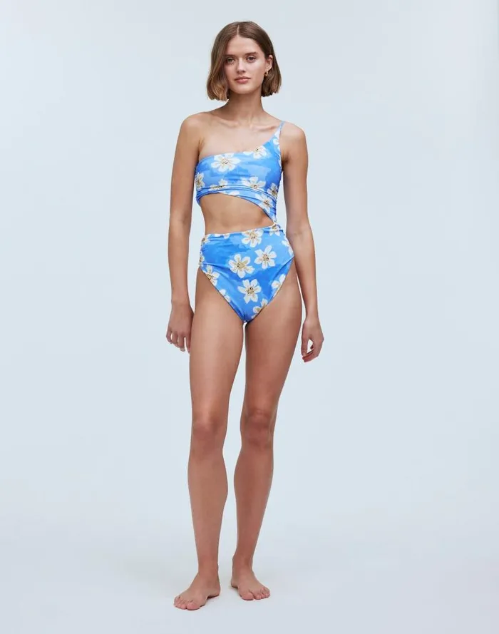 Women Zulu and Zephyr Hawaii Ruched OnePiece Swimsuit Hawaii Madewell Swim
