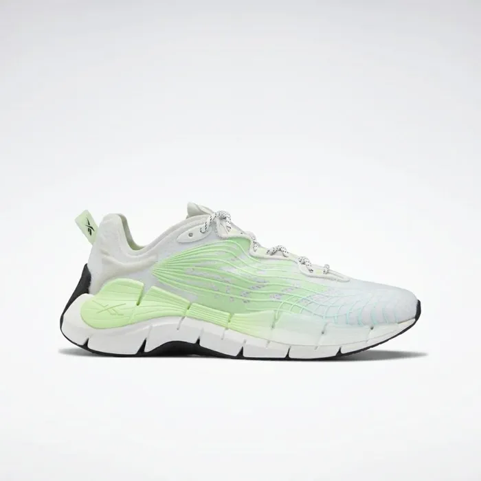 Zig Womens Reebok Zig Kinetica II Shoes Green Neon Mint True Grey 1