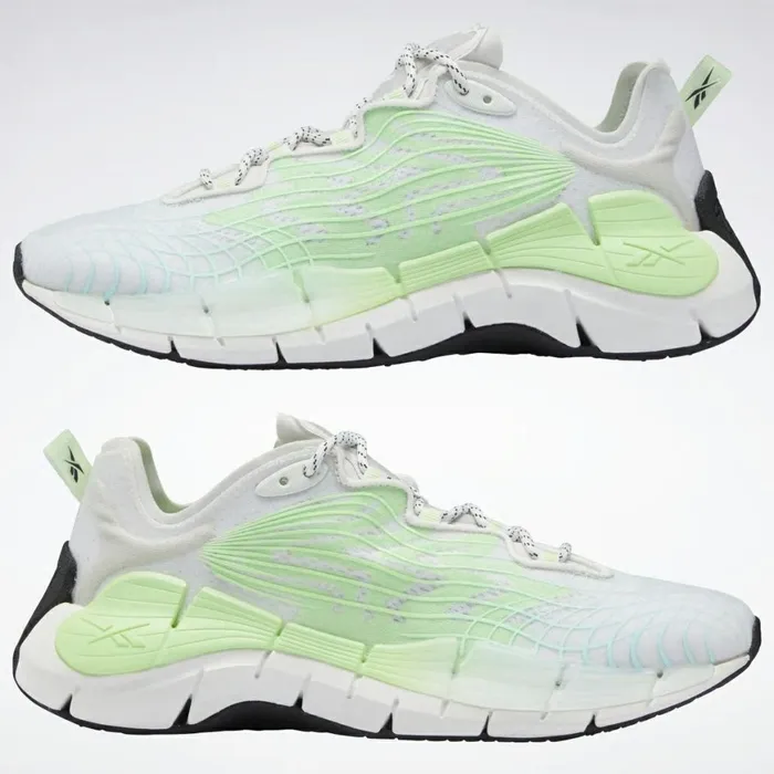 Zig Womens Reebok Zig Kinetica II Shoes Green Neon Mint True Grey 1