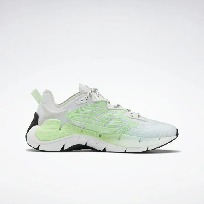 Zig Womens Reebok Zig Kinetica II Shoes Green Neon Mint True Grey 1
