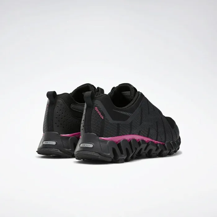 Zig Womens Reebok ZigWild Trail 6 Shoes Black Cold Grey 7 Pink